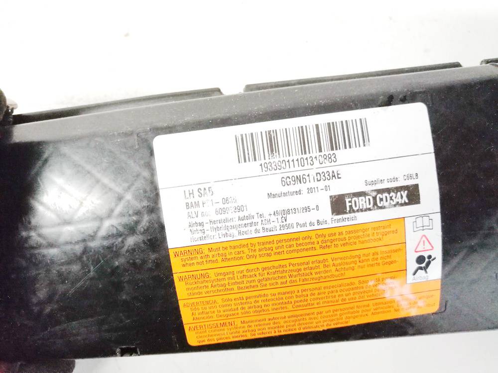 6G9N611D33AE Ford Galaxy 2011 Tribeca Airbag del asiento - Thumbnail 3
