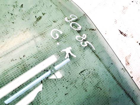 DOT39AS3M436 Renault Zoe 2016 LUNA TRASERA IZQUIERDA, Luna de la puerta trasera - TRASERA IZQUIERDA - Thumbnail 3