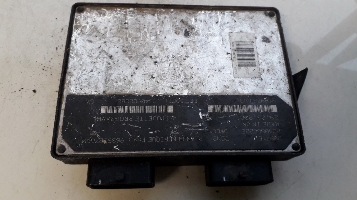 9639587680 9640900080 ECU Engine Computer (Engine Control Unit) Peugeot
