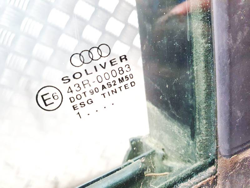 DOT90AS2M50 Audi A6 2001 Door-Drop Glass - FRONT LEFT - Thumbnail 3
