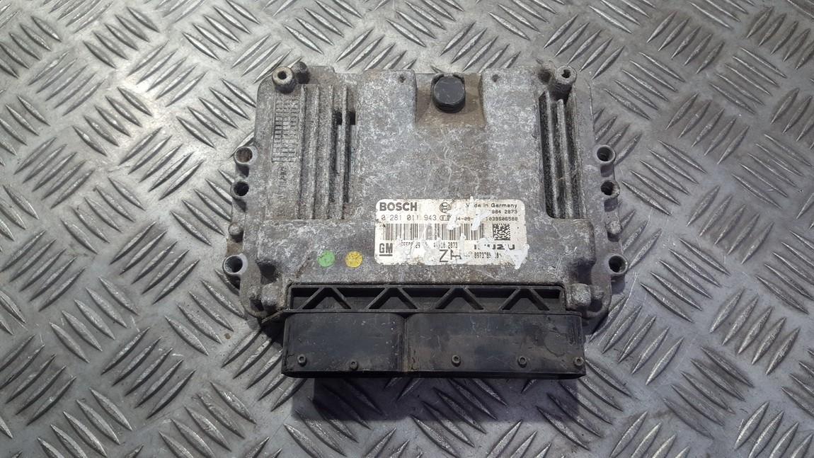 0281011943 Opel Astra 2004 ECU Engine Computer (Engine Control Unit)