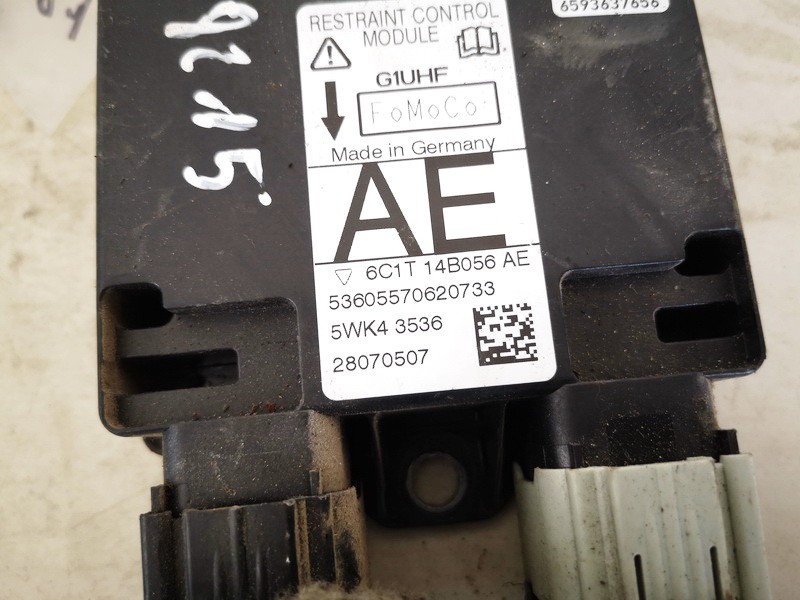 6C1T14B056AE Ford Transit 2007 Steuergerät ECU Modul Airbag steuergerät - Thumbnail 2