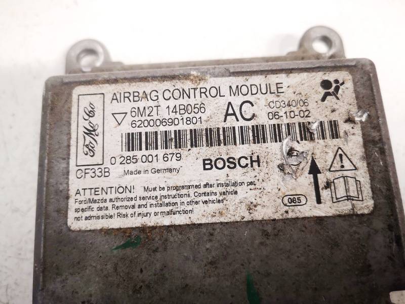 6M2T14B056AC Ford S-Max 2006 CALCULATEUR AIRBAG - Thumbnail 2