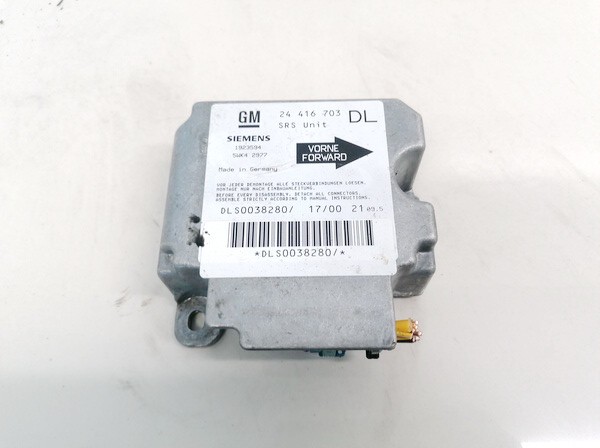 24416703 Opel Astra 2000 Airbag crash sensors module