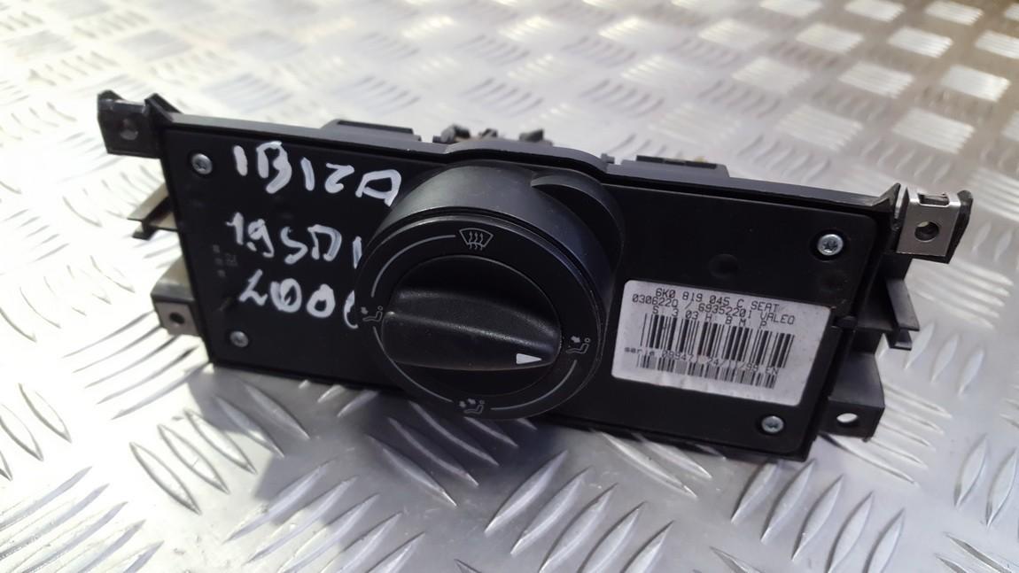 6K0819045C 030622Q, 69352201 Climate Control Panel (heater control switches) Seat 2000