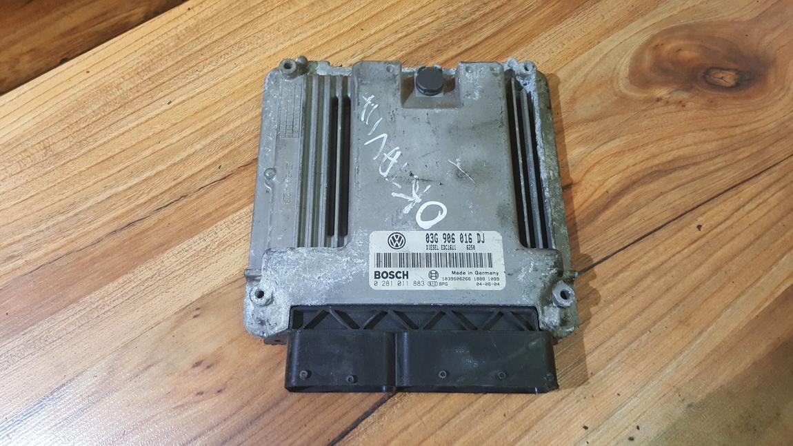 03G906016DJ Skoda Octavia 2008 ECU Engine Computer (Engine Control Unit)