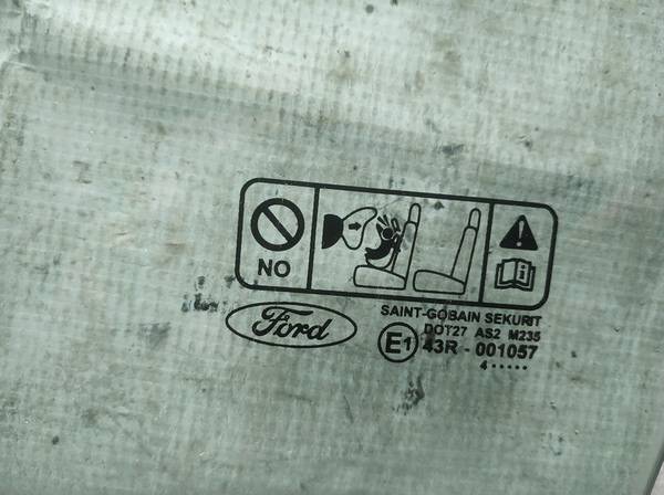 AS2 Ford C-MAX 2004 Szyba drzwi - PRZEDNIE LEWE - Thumbnail 2