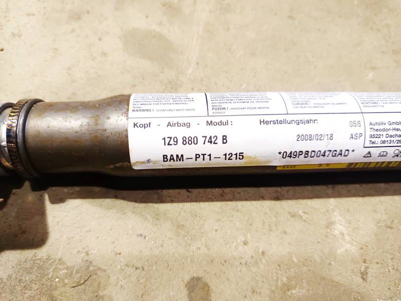 1Z9880742B Skoda Octavia 2008 Roof SRS - FRONT RIGHT - Thumbnail 4