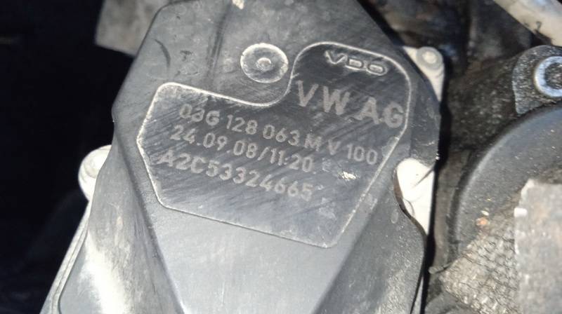 03G128063M Skoda Octavia 2013 Suurella Virtaamalla Varustettu Kaasuläpän - Thumbnail 3