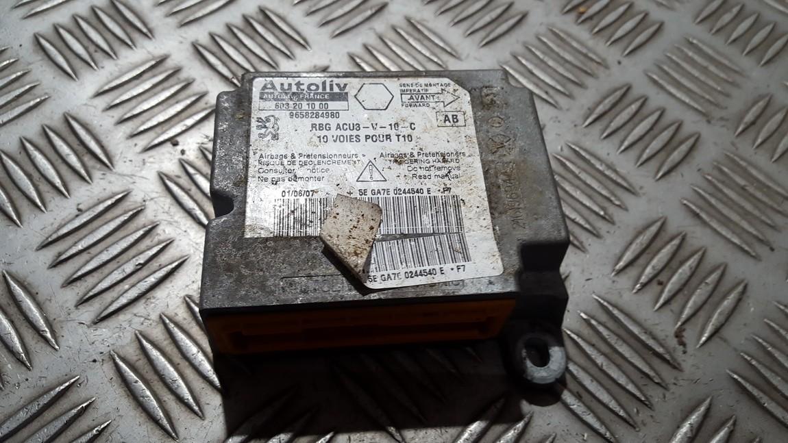 9658284980 603201000 0244540e Airbag crash sensors module Peugeot 206