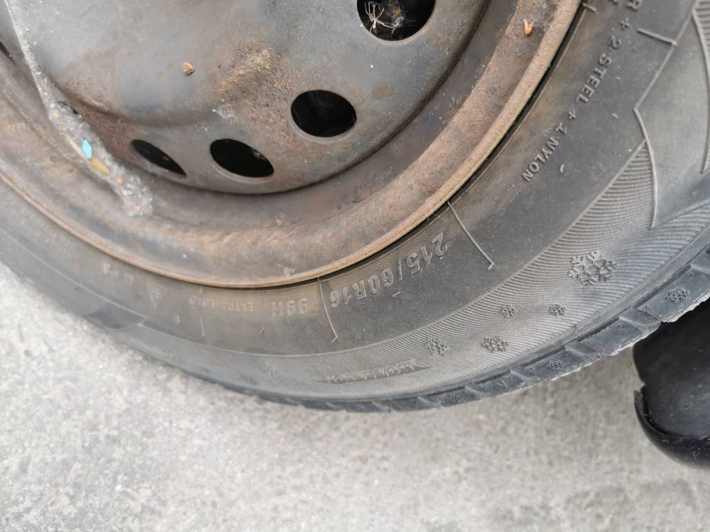 5X98 Citroen C8 2005 Juego de ruedas de hojalata R16 - Thumbnail 5