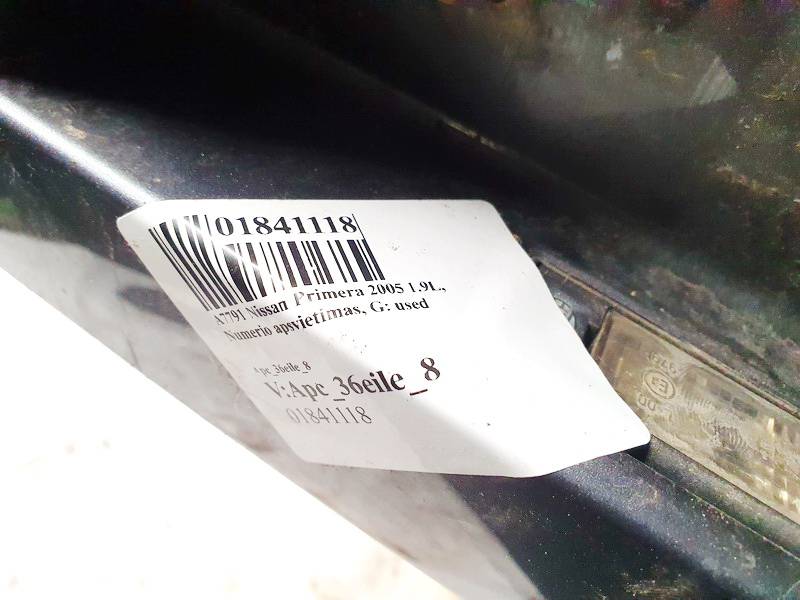 Nissan Primera 2005 Oświetlenie tablicy rejestracyjnej - TYLNE - Thumbnail 2