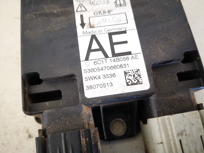 6C1T14B056AE Ford Transit 2007 Steuergerät ECU Modul Airbag steuergerät - Thumbnail 2