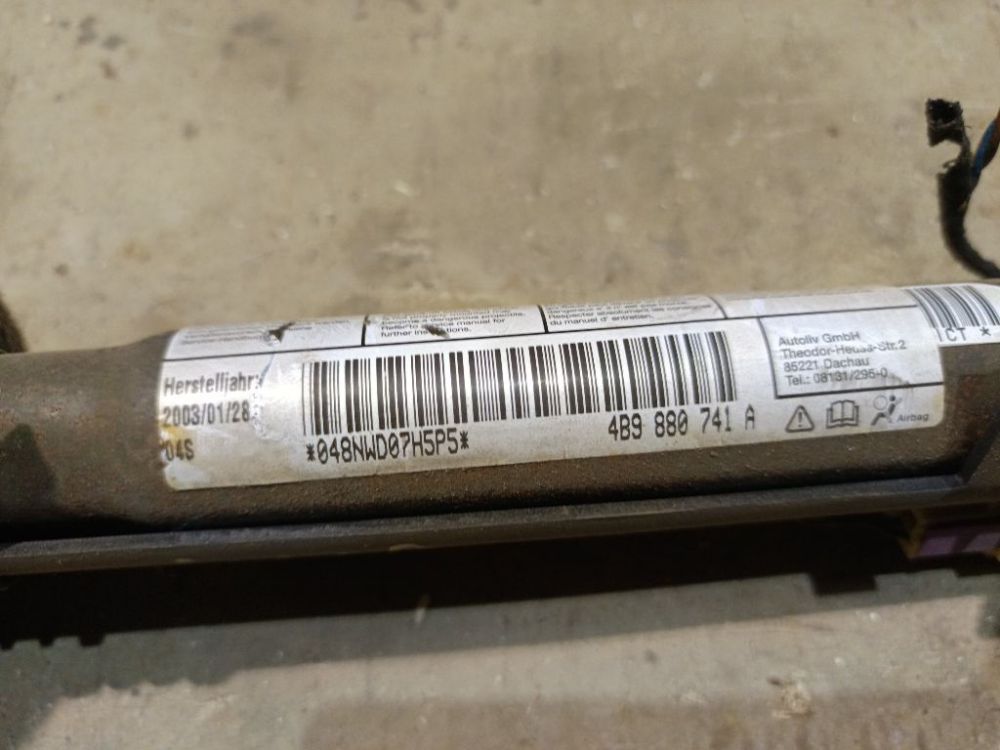 4B9880741A Audi A6 2003 Roof SRS - FRONT LEFT - Thumbnail 4