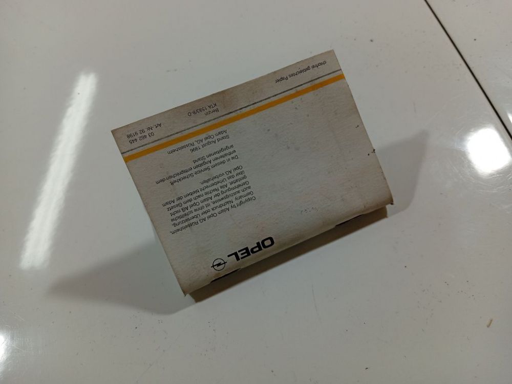 Opel Omega 1997 Książka serwisowa pojazdu - Thumbnail 2