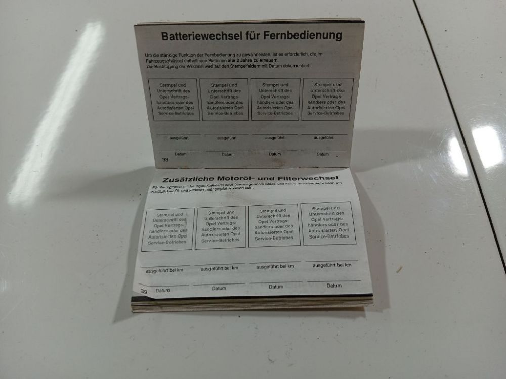 Opel Omega 1997 Książka serwisowa pojazdu - Thumbnail 3