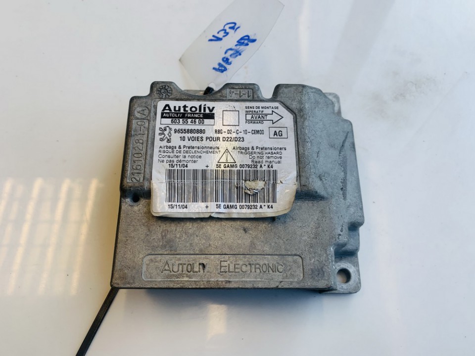 9655880880 Peugeot 407 2005 Airbag crash sensors module