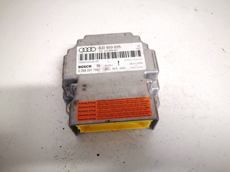 8J0959655 Audi TT 2009 Airbag crash sensors module