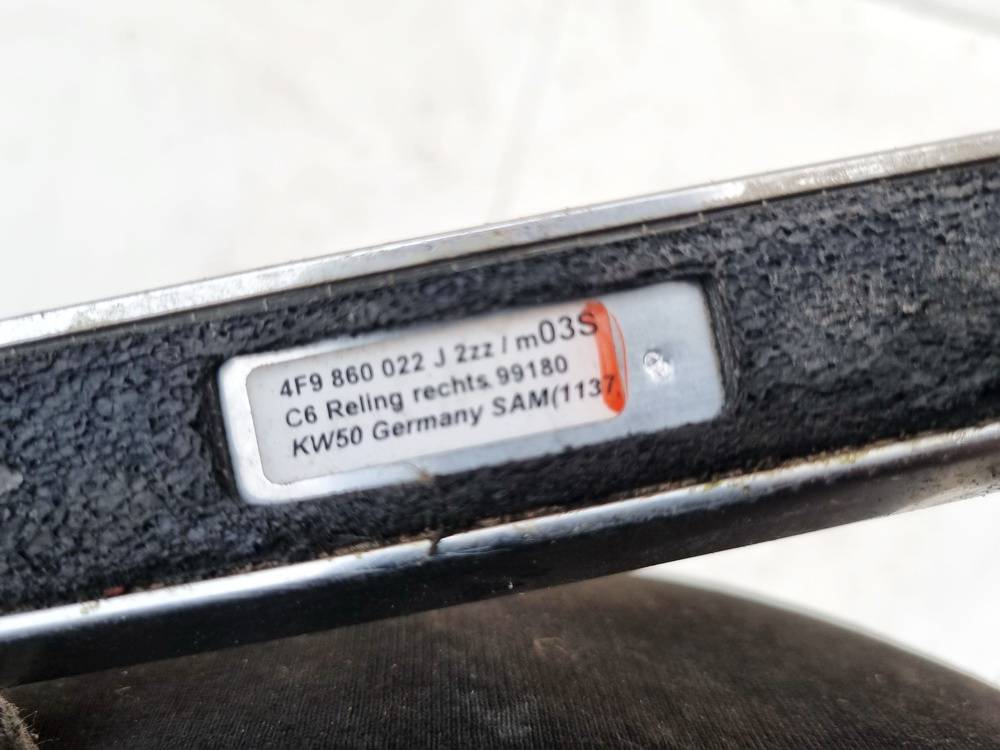 4F9860022J Audi A6 2007 Roof rail - right side - Thumbnail 4