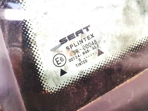 DOT24M68AS2 Seat Toledo 2002 Ceturtā loga stikls (vai) sānu mazais stikls - AIZMUGURE PA KREISI - Thumbnail 3