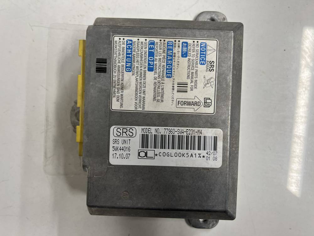77960SWAE231M4 Honda CR-V 2008 SRS gaisa spilvena dators – gaisa spilvenu vadības bloks