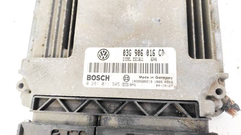 03G906016CD Volkswagen Touran 2005 ECU Engine Computer (Engine Control Unit) - Thumbnail 2