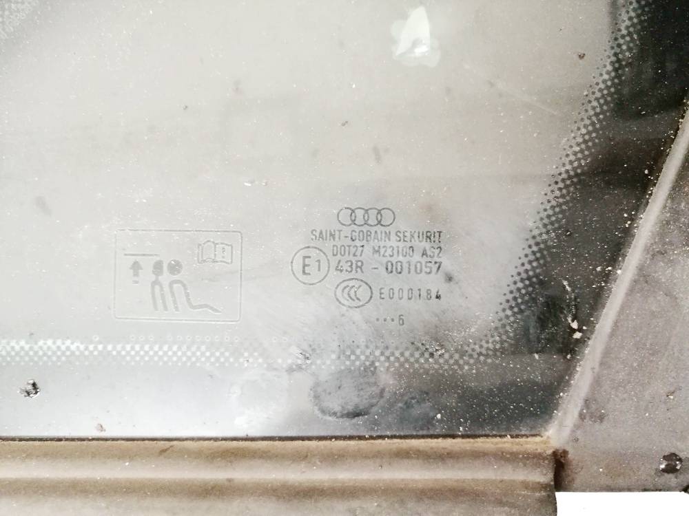 43R001057 Audi A4 2007 Corner quarter window glass - REAR RIGHT - Thumbnail 3