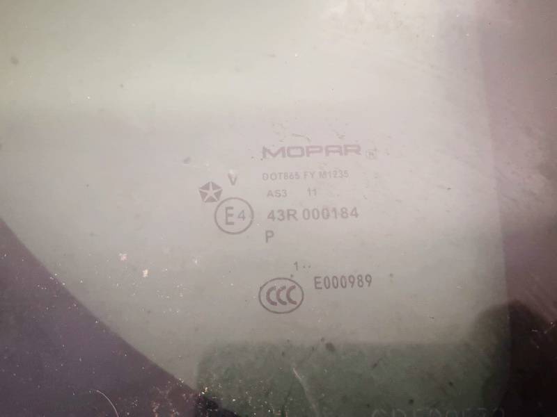 AS3 Jeep Compass 2012 Szyba okna ćwierćowego narożnego - TYLNE PRAWE - Thumbnail 2