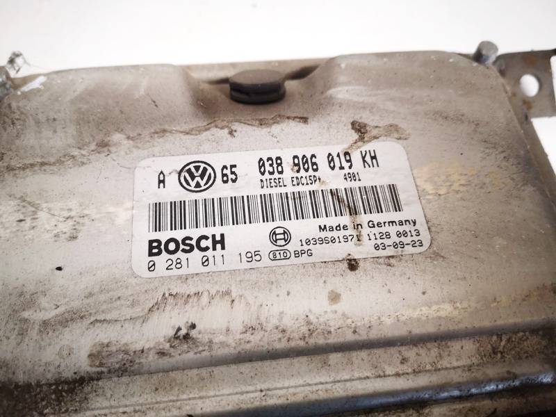 038906019KH Volkswagen Bora 2003 ECU Engine Computer (Engine Control Unit) - Thumbnail 2
