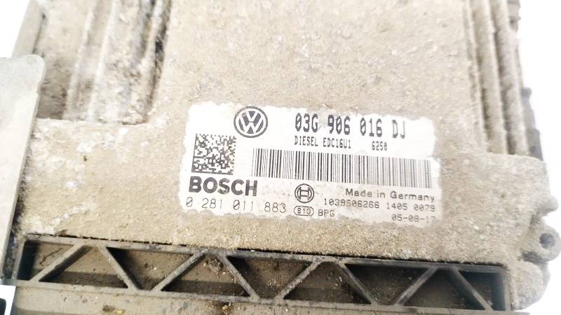03G906016DJ Skoda Octavia 2005 ECU Engine Computer (Engine Control Unit) - Thumbnail 3