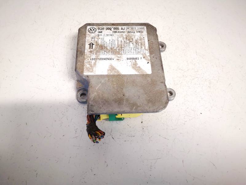 6Q0909605AJ Volkswagen Caddy 2006 Airbag crash sensors module
