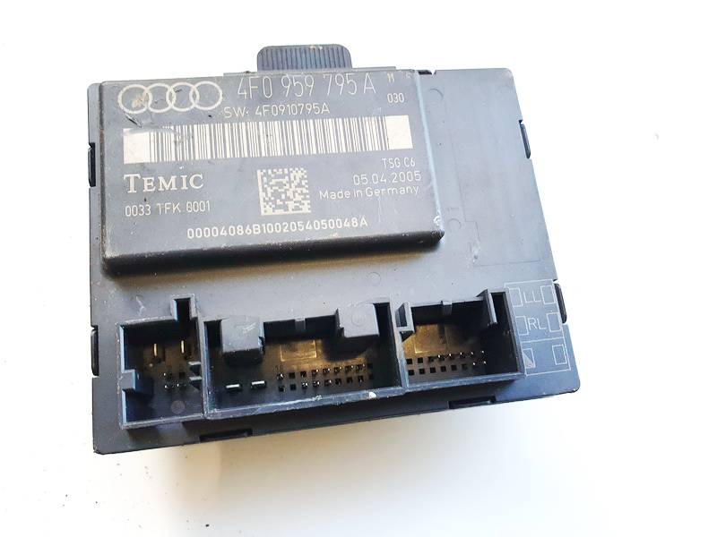 4F0959795A Audi A6 2006 Door control relay (DOOR CONTROL UNIT MODULE ECU ) - Thumbnail 2