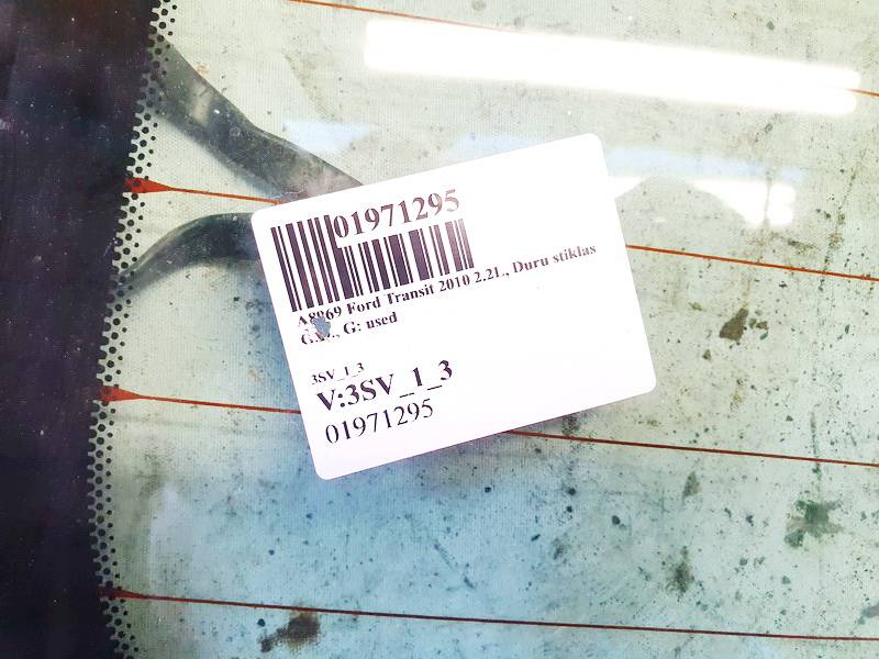 43R00097 Ford Transit 2010 Door-Drop Glass - REAR LEFT - Thumbnail 2