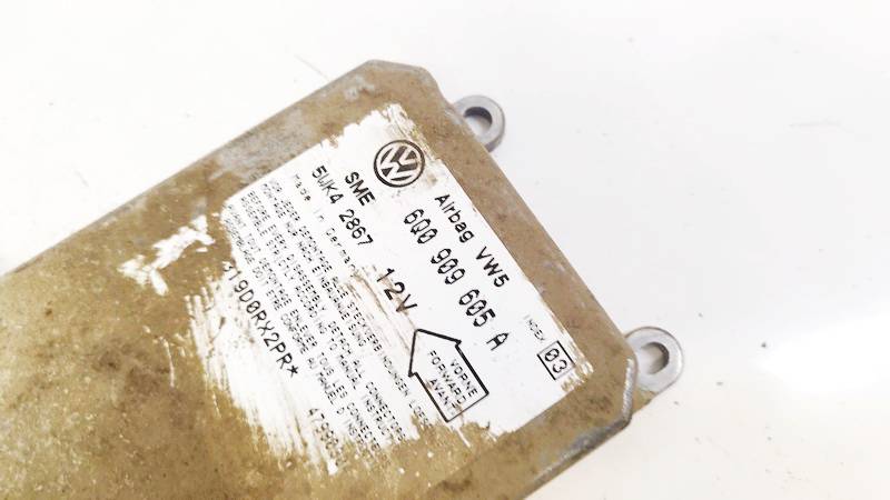 6Q0909605A Volkswagen Golf 2000 Airbag crash sensors module - Thumbnail 2