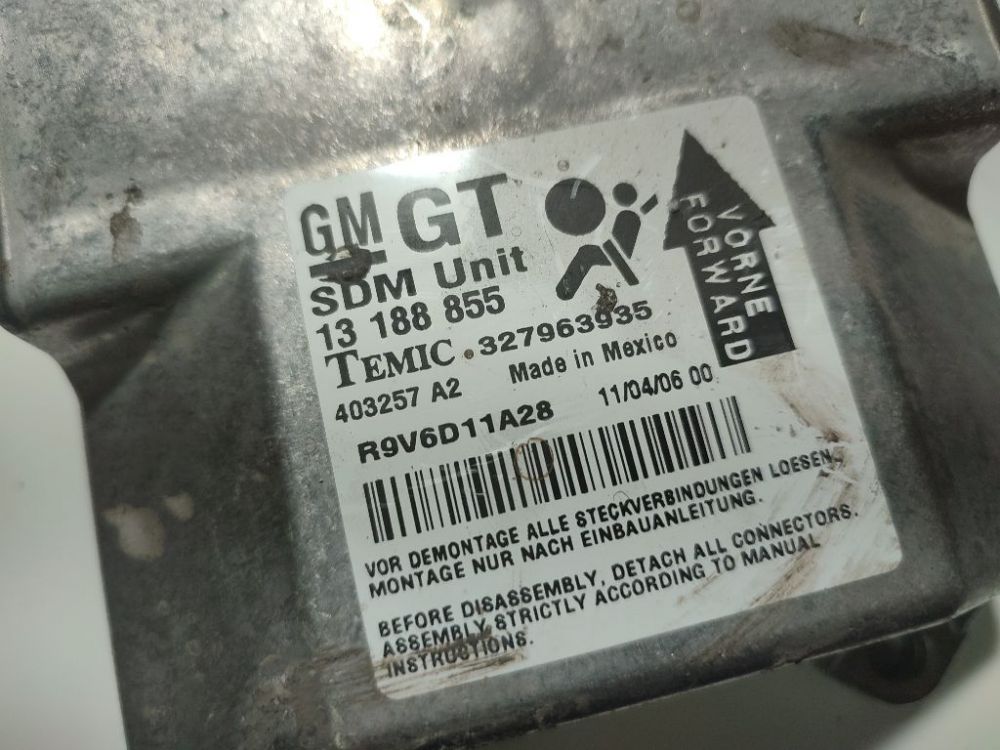13188855 Opel Astra 2006 Airbag crash sensors module - Thumbnail 4