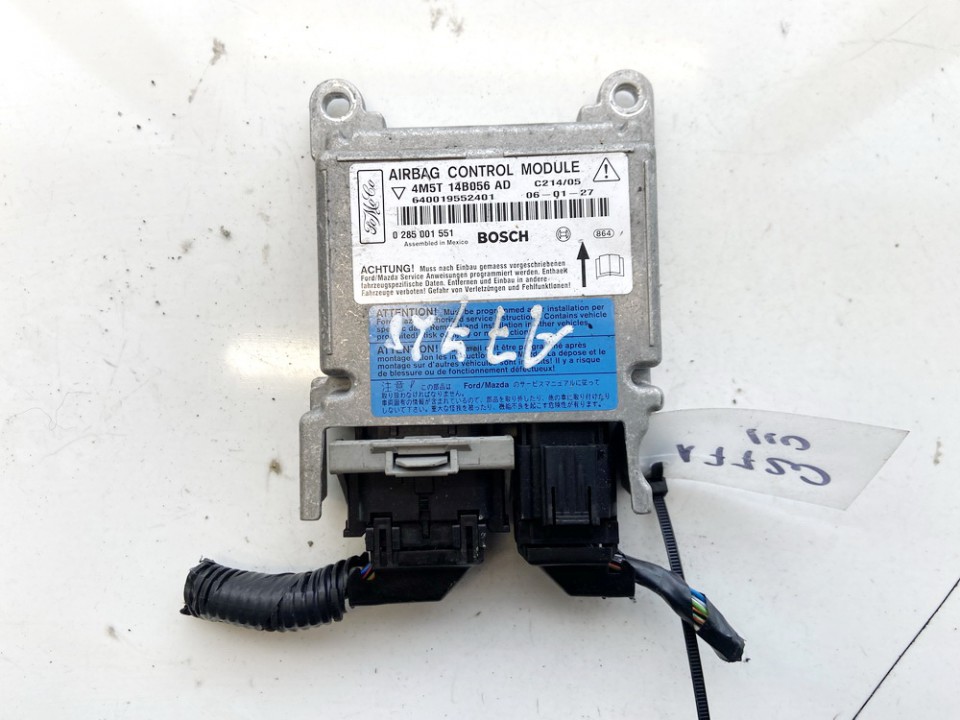 4M5T14B056AD Ford C-MAX 2006 SRS gaisa spilvena dators – gaisa spilvenu vadības bloks