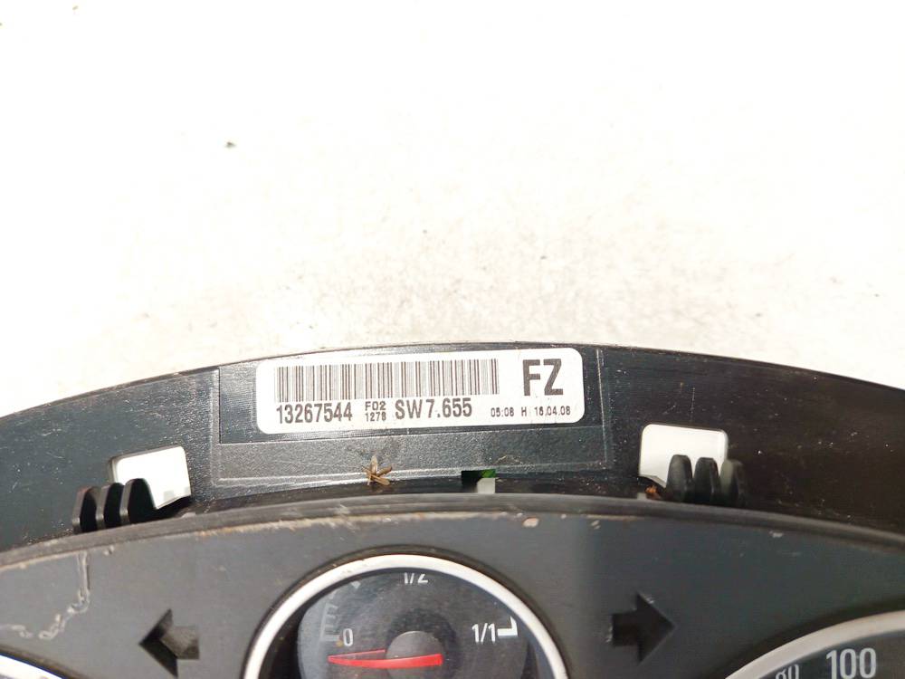 13267544 Opel Astra 2008 Prędkościomierz – panel instrumentów - Thumbnail 3