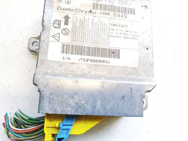 04896814AG Dodge Journey 2009 SRS AIRBAG KOMPIUTERIS - ORO PAGALVIU VALDYMO BLOKAS - Thumbnail 2