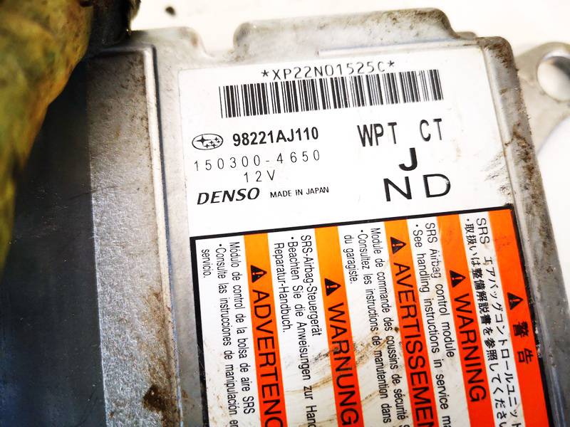 98221AJ110 Subaru Outback 2011 Airbag crash sensors module - Thumbnail 2