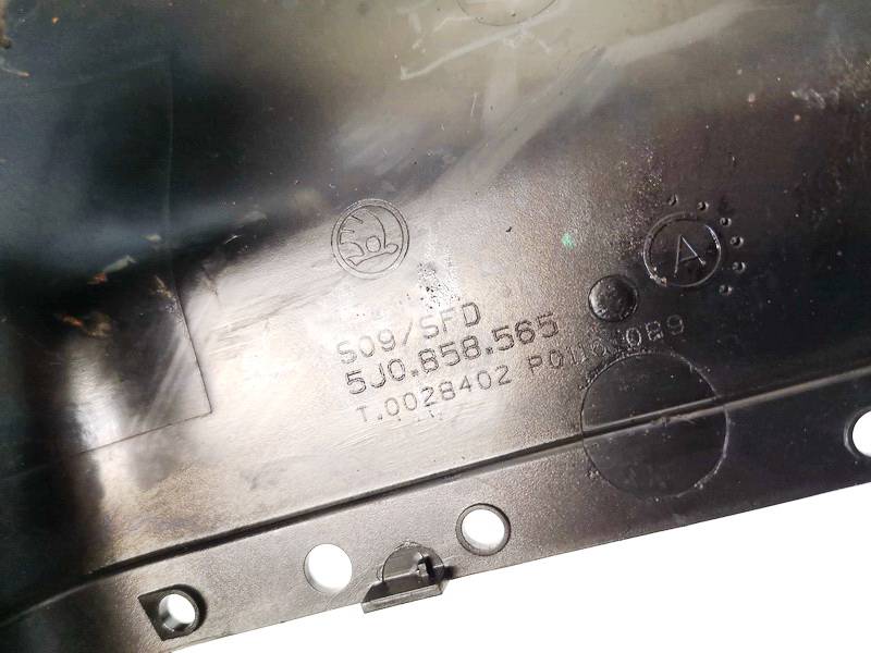 5J0858565 Skoda Fabia 2008 Steering Column Cowl Trim Panel Top - Thumbnail 3