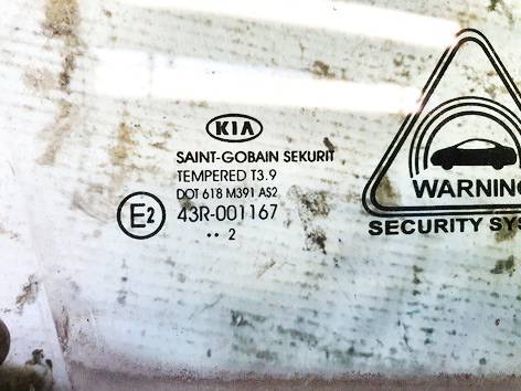 DOT618M391AS2 Kia Ceed 2013 Seitenscheibe Fenster Seiten Scheibe Vorne Rechts - Thumbnail 3