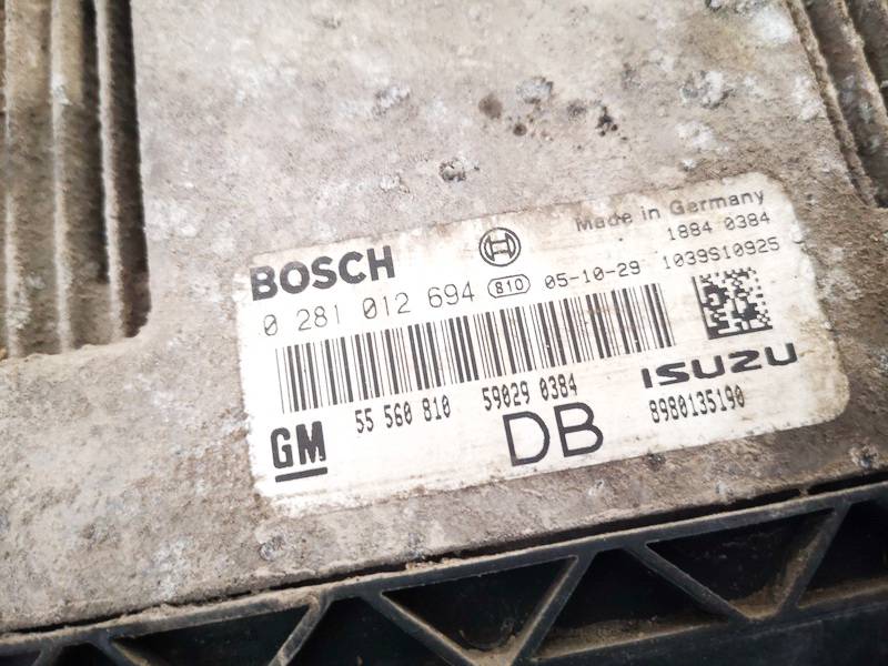 55560810 Opel Astra 2005 ECU Engine Computer (Engine Control Unit) - Thumbnail 2