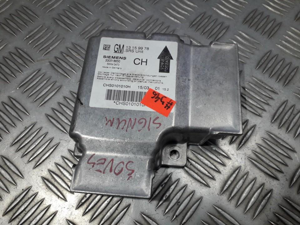 13159978 Opel Signum 2004 Airbag crash sensors module