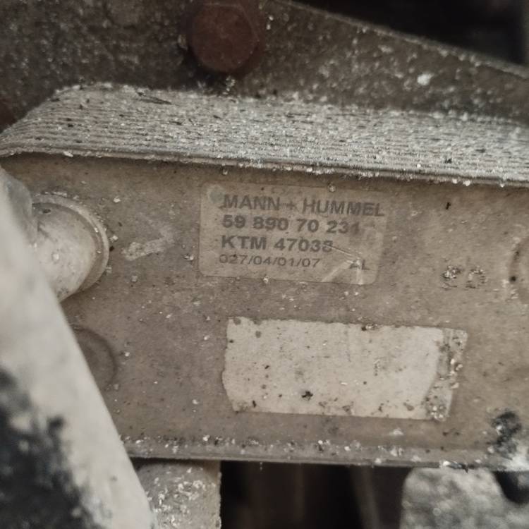 5989070231 Opel Zafira 2007 Oil radiator cooler (Oil Cooler)