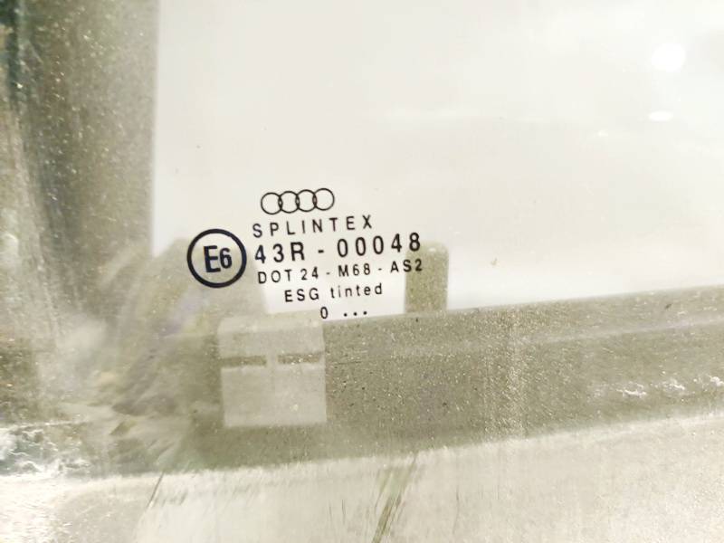 AS2 Audi A4 2001 Szyba drzwi - TYLNE LEWE - Thumbnail 2