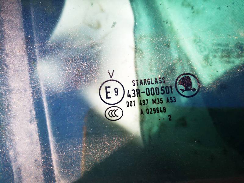 AS3 Skoda Yeti 2012 Door-Drop Glass - REAR RIGHT - Thumbnail 2