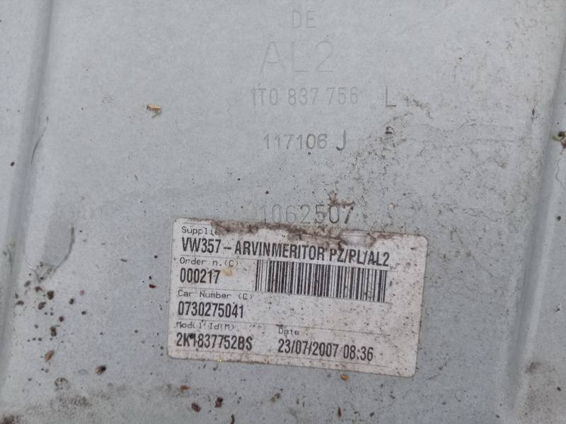 1T0837756L Volkswagen Caddy 2008 Door winder mechanism (Window Regulator) - FRONT RIGHT - Thumbnail 3