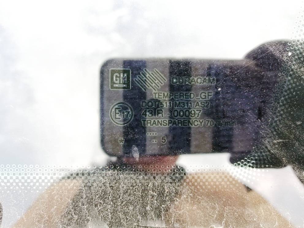 E1743R00097 Opel Astra 2005 Corner quarter window glass - REAR RIGHT - Thumbnail 3