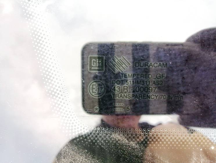 E1743R00097 Opel Astra 2005 Corner quarter window glass - REAR LEFT - Thumbnail 3