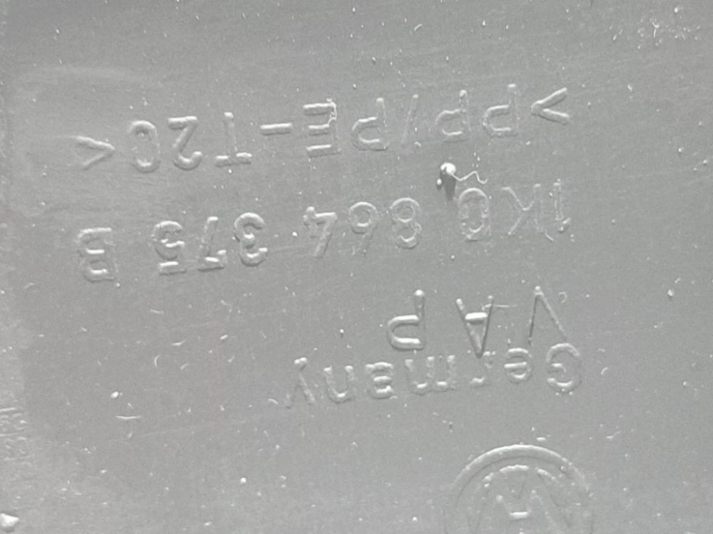 1K0864375B Volkswagen Golf 2006 Wykończenie wnętrza (plastikowe elementy) - Thumbnail 4